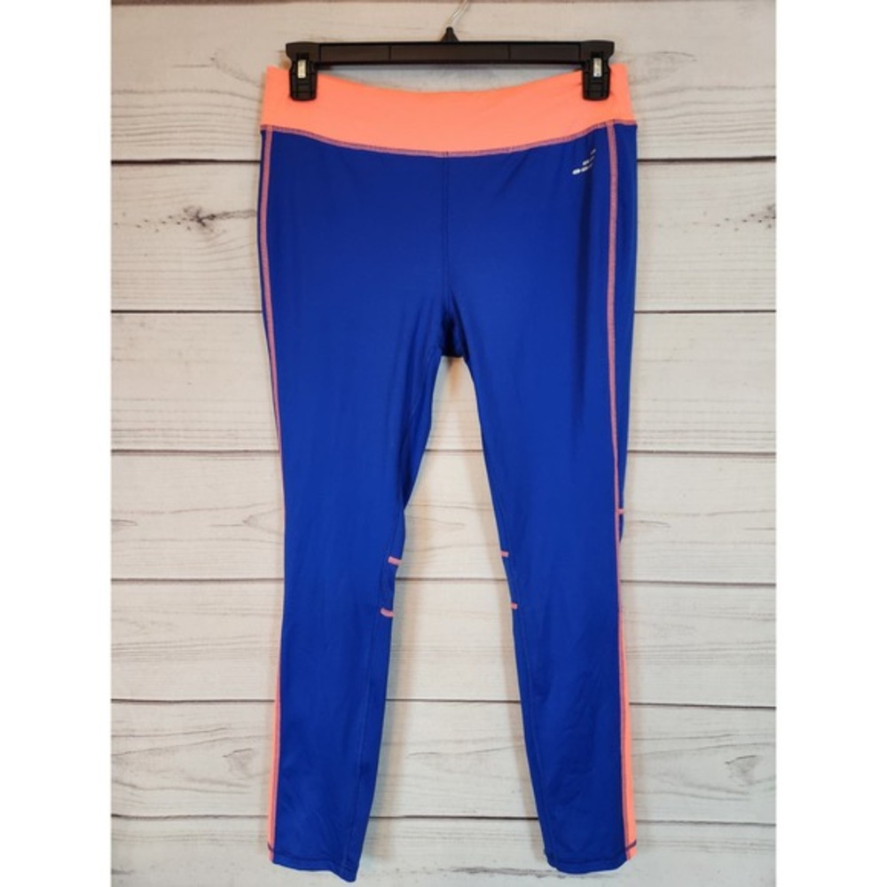 Bcg Women's Blue Pink Solid Stretch Mid Rise Modern Ankle Legging Size XL